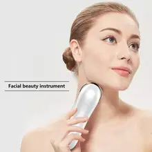 8 в 1 EMS прибор для ввода отрицательных ионов лица USB очиститель акне для лица светодиодный красно-синий светильник ручка для омоложения кожи