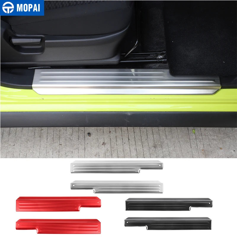 MOPAI Nerf Bars Running Boards for Car Door Sill Scuff Plate Guard Threshold Cover for Suzuki Jimny 2019+