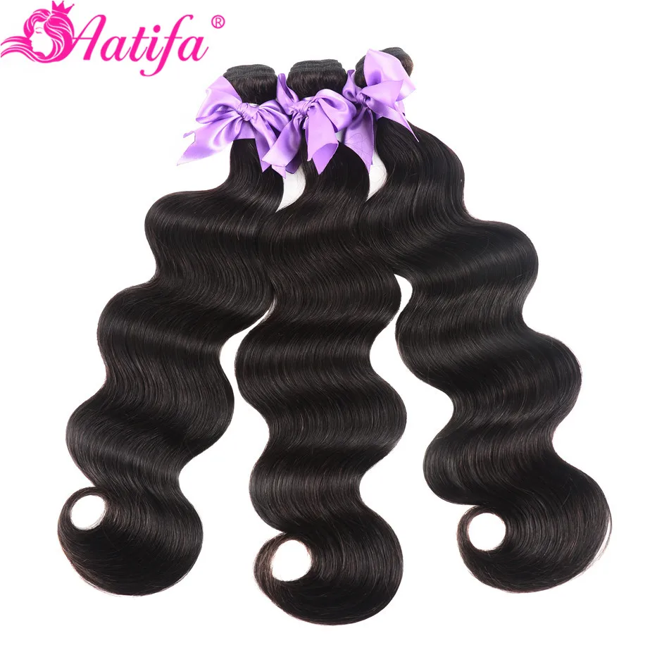 Brazilian Body Wave Bundles 100% Human Hair 1/3/4 PCS Hair Bundles Remy Hair Weave 8-28 Inch Hair Extension Natural Color Aatifa Brazilian Body Wave Bundles 100% Human Hair 1/3/4 PCS Hair Bundles Remy Hair Weave 8-28 Inch Hair Extension Natural Color Aatifa