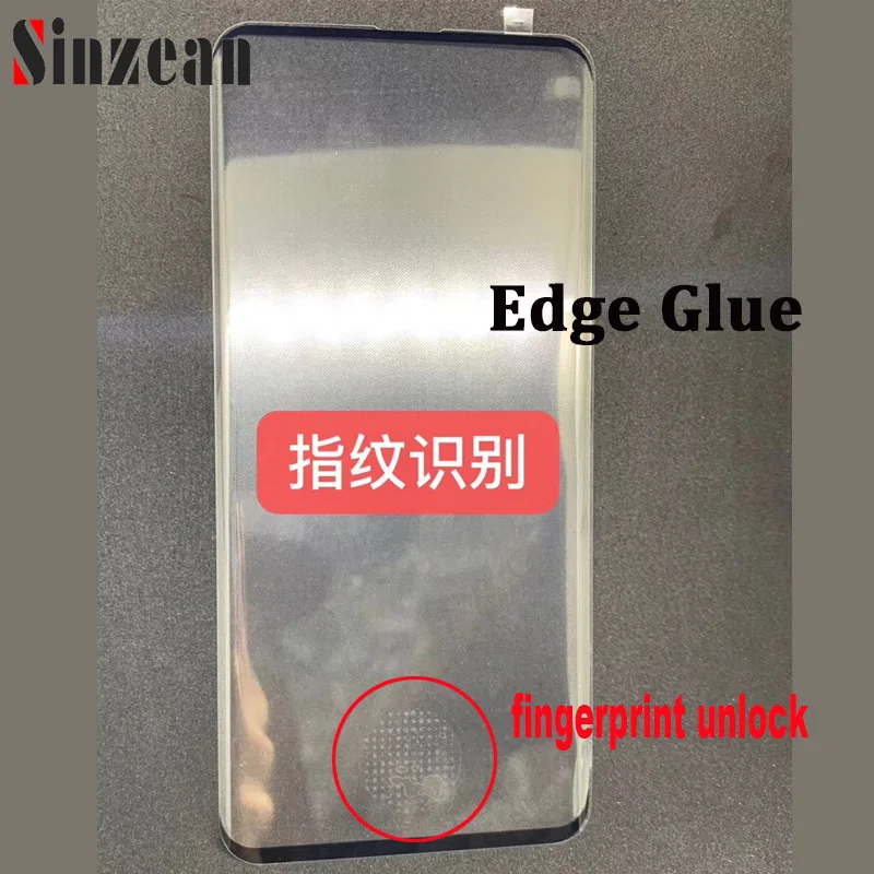 Sinzean 100 шт Для samsung Galaxy S10/S10 Plus 3D полное покрытие закаленное стекло полное дымчатое закругленные края Защитная пленка для экрана