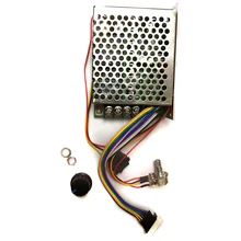 FashionDC 10-55V 60A DC Motor Speed Controller PWM 12V 24V 48V 2000W MAX 100A Reversible Potentiometer On/Off/on Switch