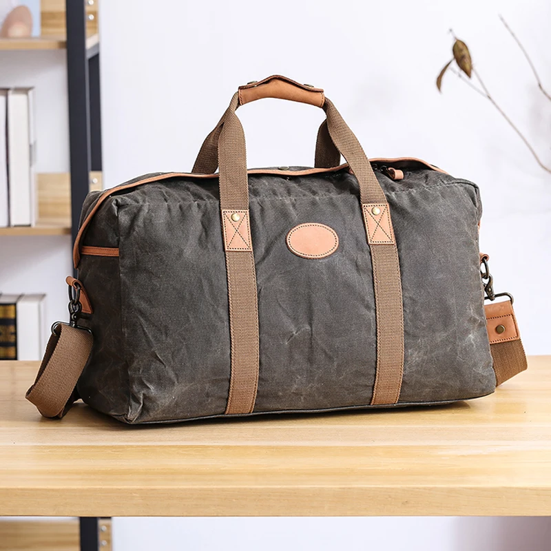 men's canvas travel duffel bags
