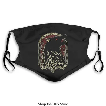 

Fenrir Wolf mask Vikings Legend Norse Wolf Father Graphic Printed masks Casual Crewneck masks mask In masks from Men's Clo pm2.5
