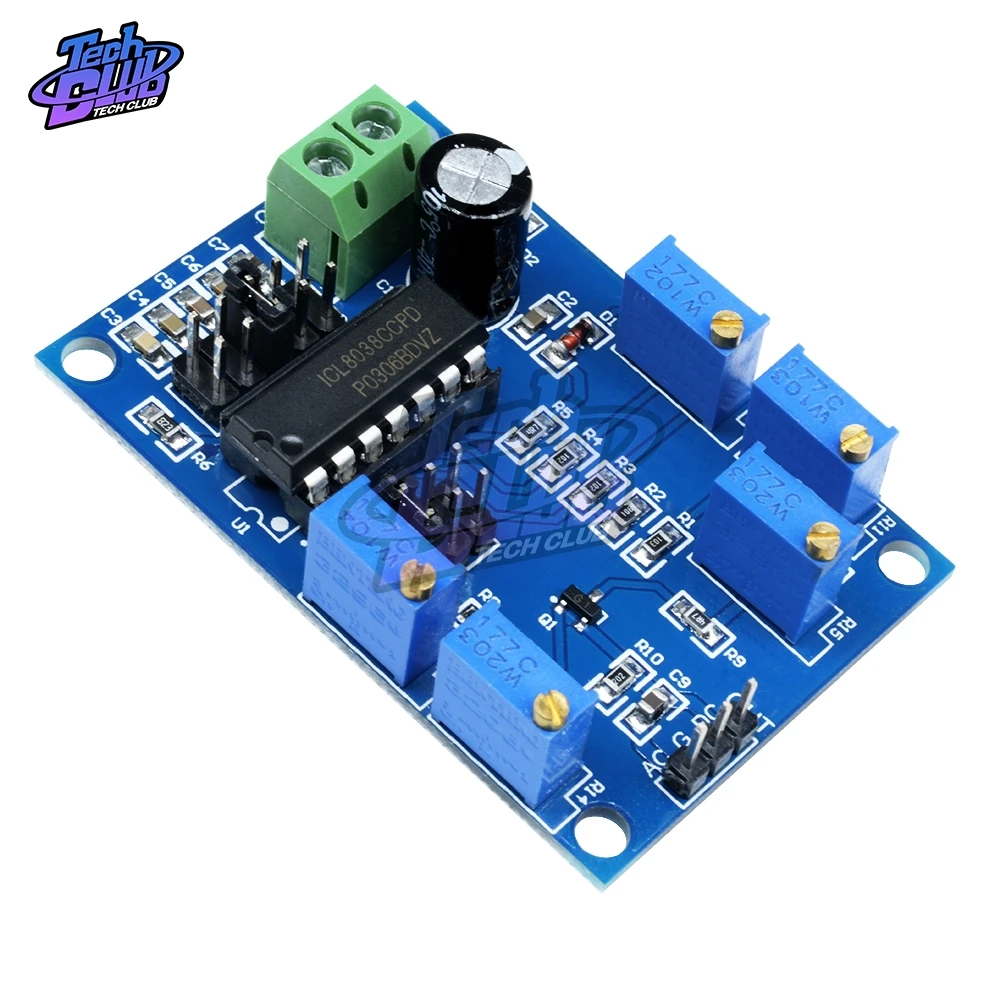 ICL8038 генератор сигналов средней/низкой частоты 10 Гц-450 кГц треугольный/прямоугольная/Синусоидальная волна генератор сигналов модуль 12V 15V
