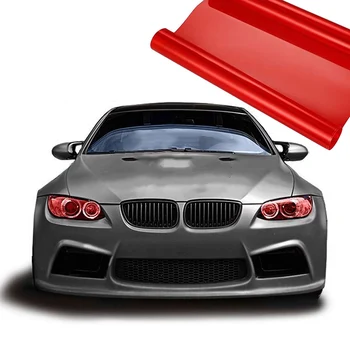 

Smoke Light Film Car Wrap Lamp Fog Light 30x150cm Tinting Sheet Decal 12x60" 12*60 inch Red Tint Headlights Vinyl