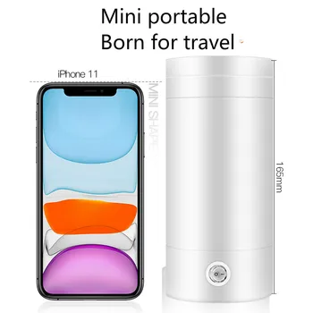 

220V 110V Travel electric kettle portable kettle heating water cup insulation integrated small mini dormitory students