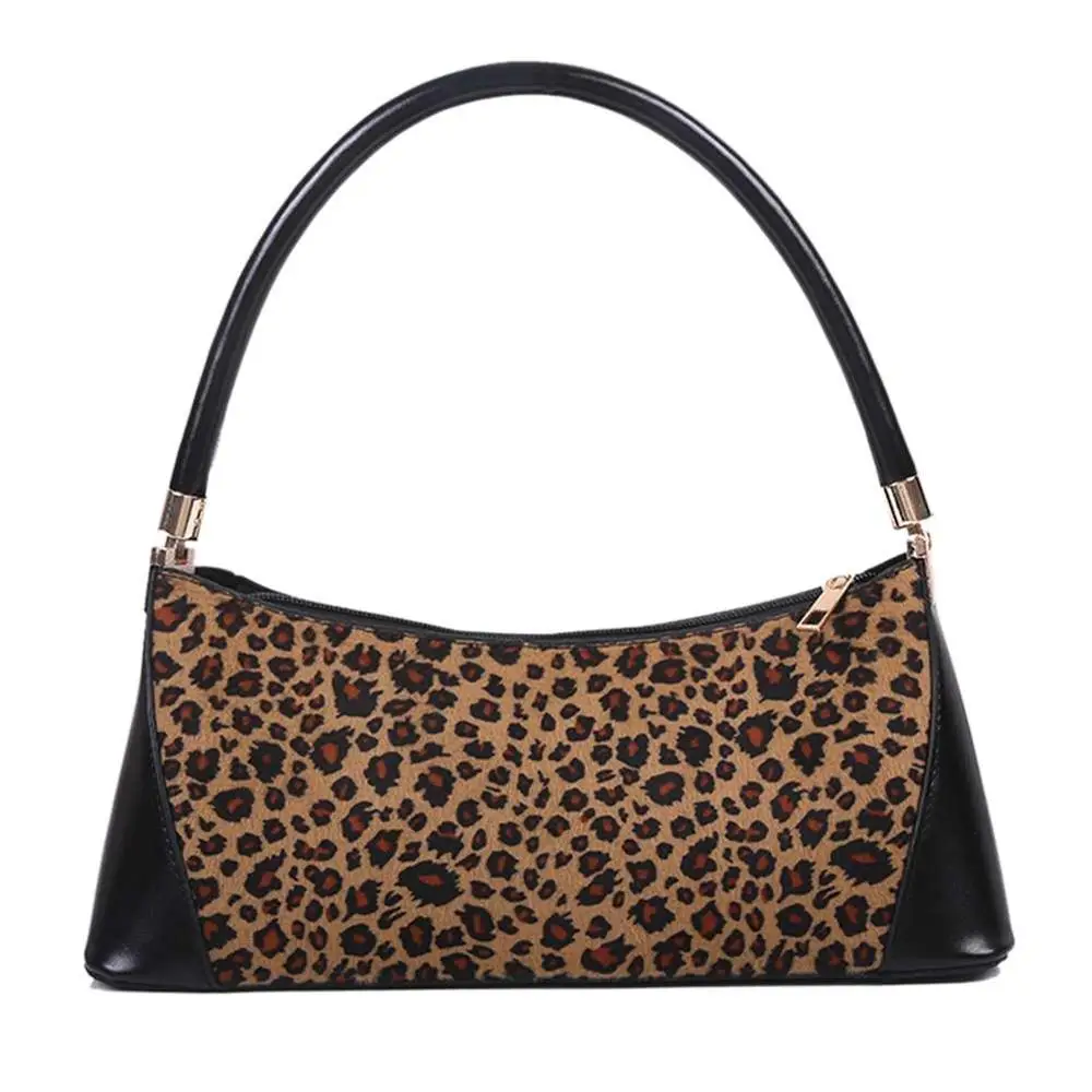 Leopard Маленькие сумки на плечо для женщин, сумка из искусственной кожи, брендовая мини элегантная сумка на плечо, одноцветная сумка, Прямая поставка - Цвет: Leopard