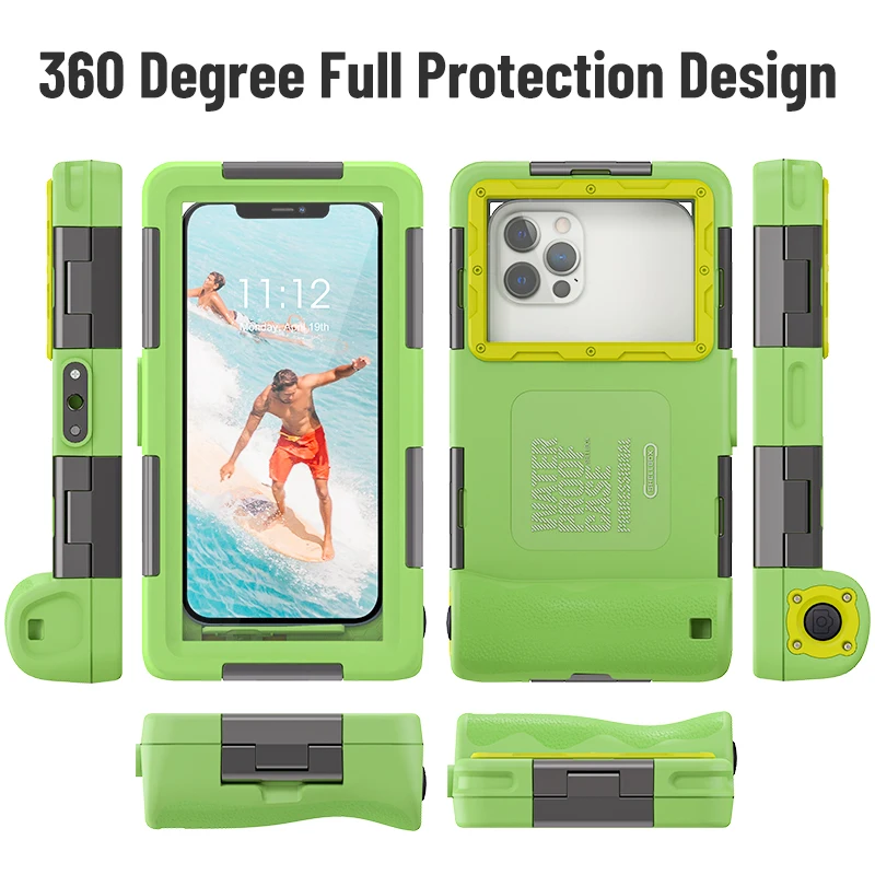 iphone 13 mini leather case Shellbox Professional Diving Case for iPhone 13 12 Pro Max Waterproof Case 15M Swimming Phone Cover for iPhone X XR XS Max 8 7 cute iphone 13 mini case