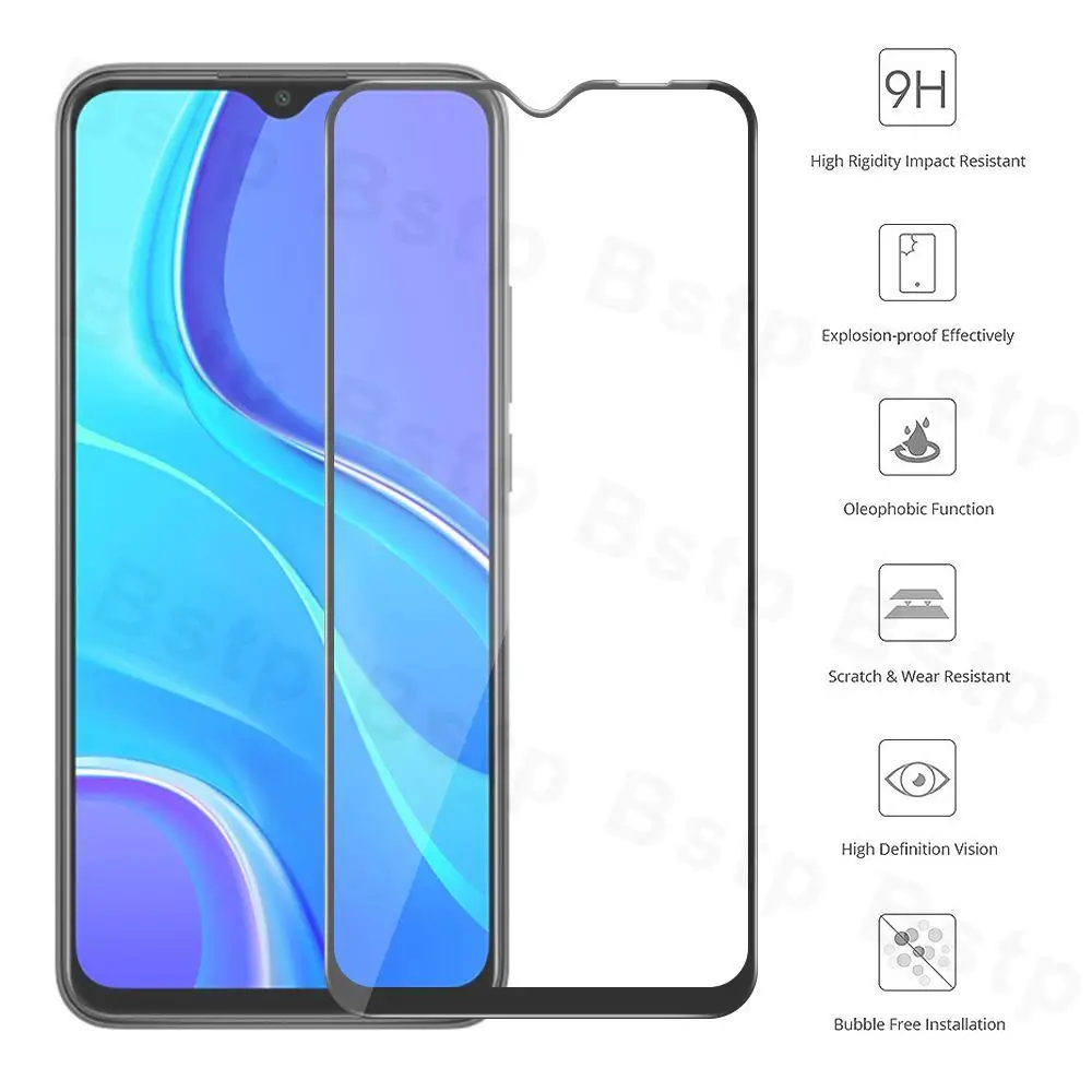 mobile protector For Redmi 6 Pro 7 8 9 10 Protection Glass For Xiaomi Redmi 6A 8A 9A 9T 9C 8T Tempered Screen Protector Redmi 7 Protective Film best screen guard for mobile