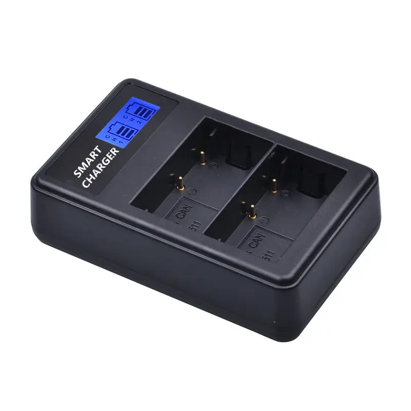 FULL-Bp-511/511A Usb ЖК-дисплей двойной порт зарядное устройство для Canon Eos 1000D, Eos 450D, Eos Kiss F, Eos Rebel XS, 18-55Is комплект