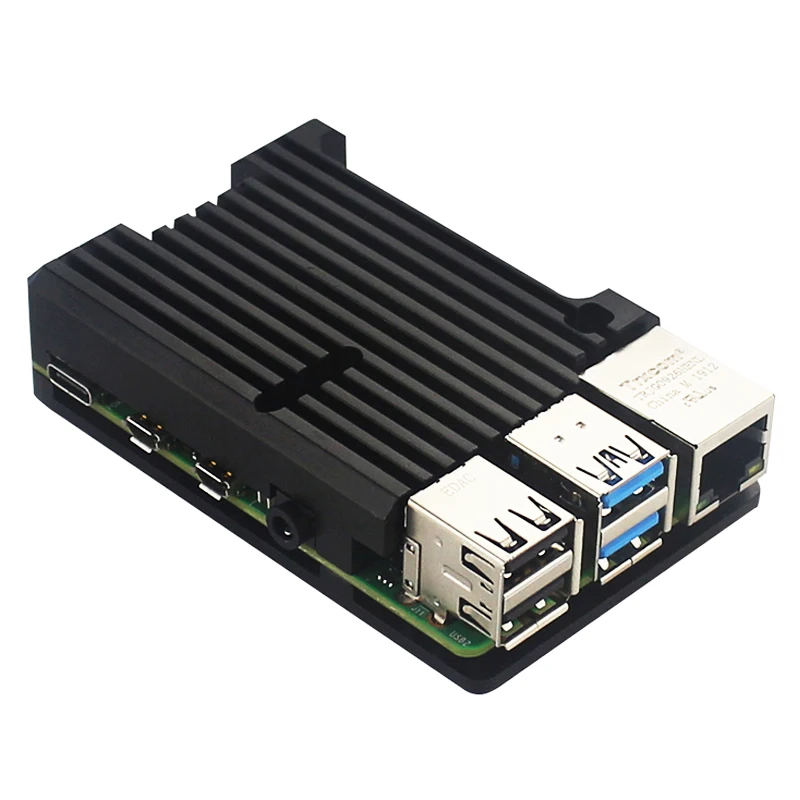 S Робот Raspberry Pi 4 Алюминиевый Чехол Двойной вентилятор Радиатор для Raspberry Pi 4 Модель B 4b RPI129