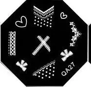 Круглый дизайн ногтей штамп шаблон штамповочных плит набор милые цветы животное