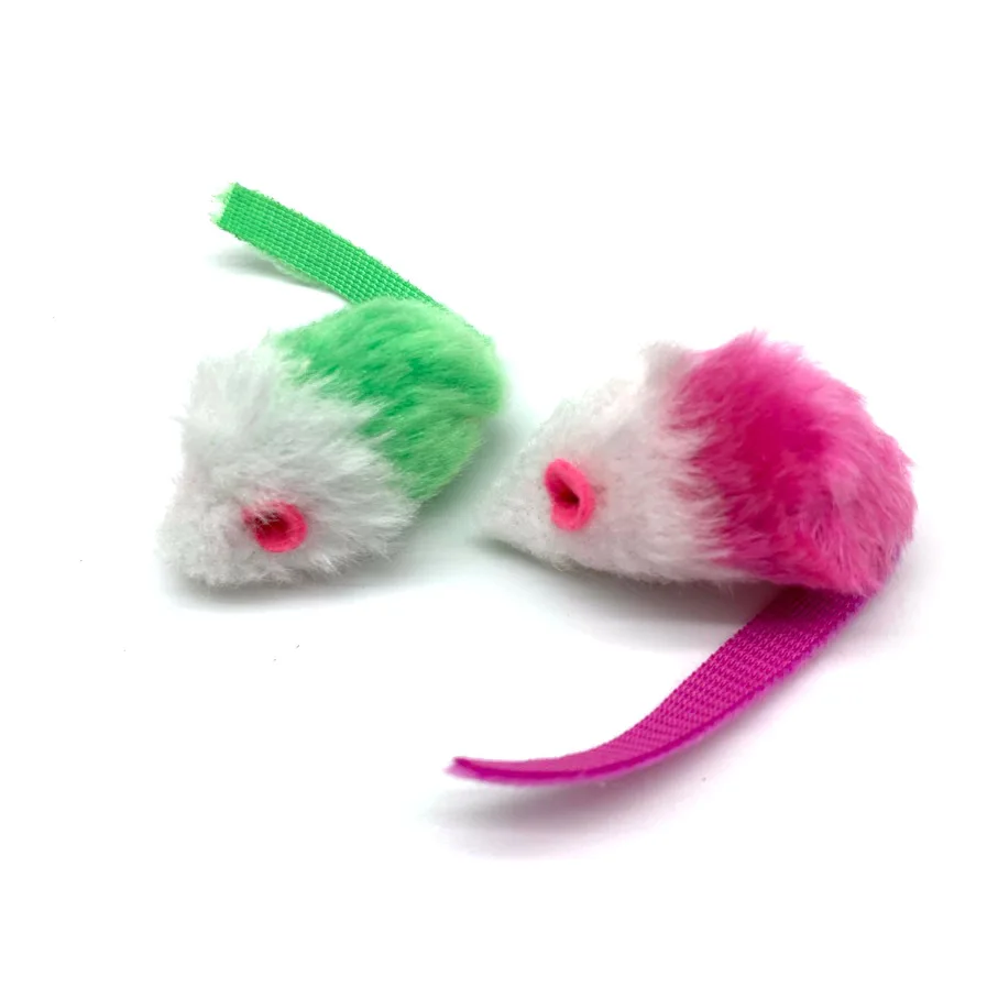 Wholesale Cat Toy Creative Fun Plush Mouse Pet Cat Interactive Boredom Educational Color Small Rat