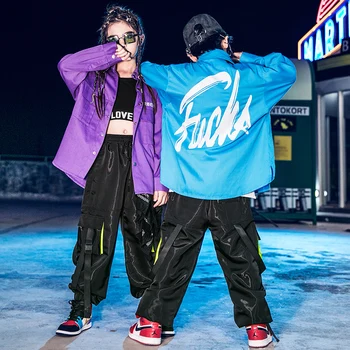 

Children'S Street Dance Suit Boys Jazz Dance Costumes Hip Hop Performance Clothing Handsome Girls Autumn Sport Costumes DL4831