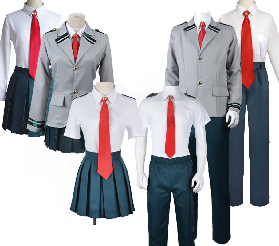 Моя геройская академия летняя и винная Униформа мидория изуку Bakugou Katsuki Ochaco Uraraka