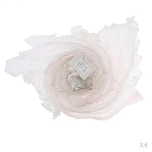 4pcs LED Isis Wing Glow Light Up Belly Dance Costume With Sticks Performance