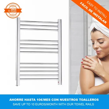 

Electric towel rail BARCELONA Chrome (770x500mm)