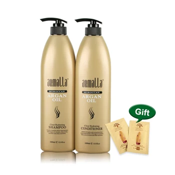 

Armalla 1000ml Moroccan Argan Oil Clear Hydrating Shampoo+1000ml Conditioner Make your hair Shine and Soft Free DropShipping