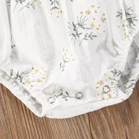 2PCS Toddler Kids Baby Girl Clothes Floral Jumpsuit Summer Sleeveless Bodysuit Sunsuit Outfits Headband 5