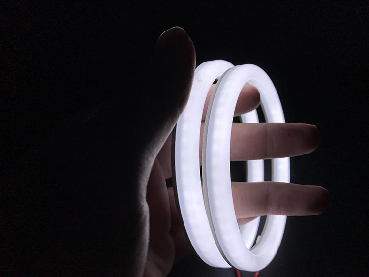 HochiTech Eexcellent молочно-белый Хлопковый чехол SMD angel eyes halo Кольцо комплект фары дневного света для Smart Fortwo W451 Mk2 2008