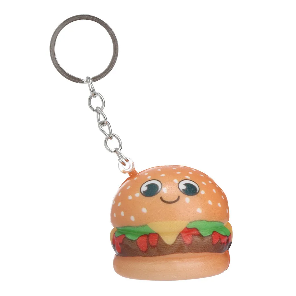 Cartoon Hamburger Scented Slow Rising Exquisite Kid Gift Backpack Accessories Decorations Exquisite Fun Gadgets #A