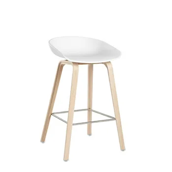 

Nordic modern minimalist bar chair home retro high chair solid wood rotating bar chair back high stool