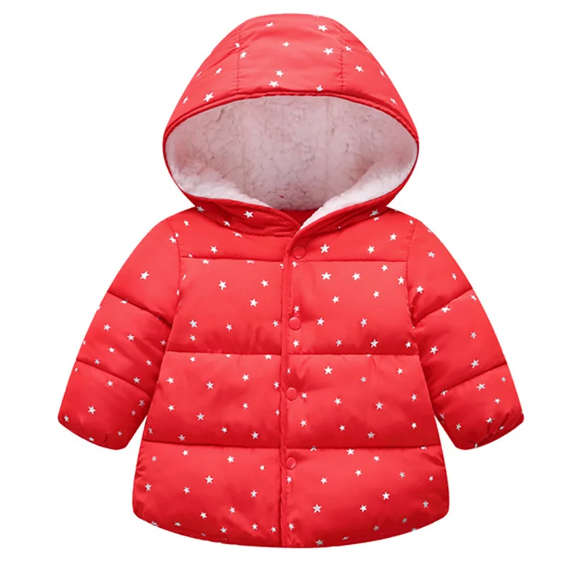 Г. Осенне-зимнее пальто для маленьких девочек; пальто для девочек; куртка; детское теплое пальто с капюшоном; детская одежда; пальто для маленьких девочек - Цвет: Red