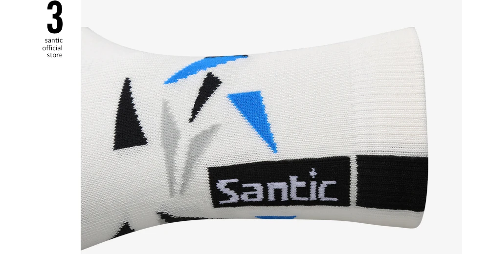 Santic мужские и женские носки для велоспорта спортивные носки беговые марафонские футбольные велосипедные носки эластичные антисептические 3 пары M8C09081