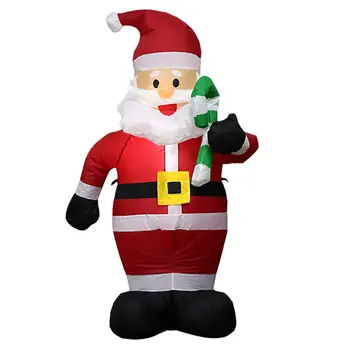 

1 Set Christmas Layout Decor Lightweight Practical Inflatable Santa Inflatable Christmas Prop Laoyout Prop for Patio Garden Yard