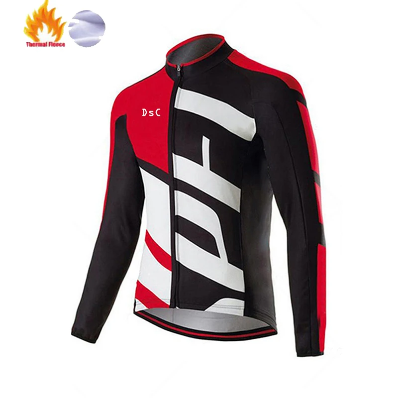 fleece jersey 2 Maillot invierno ciclismo hombre SPECIALIZEDING, велосипедная майка с длинным рукавом, Теплая мужская одежда из теплого флиса - Цвет: fleece jersey 2