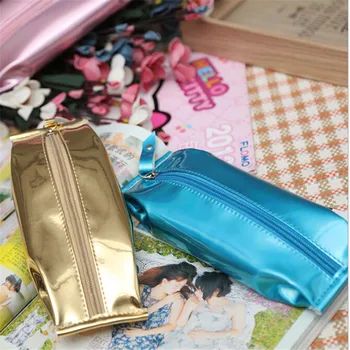 

1PC Fashion Women Lady Laser Hologram Silver Mini Coin Purse Wallet Zip Pouch Comestic Storage Bags Holder