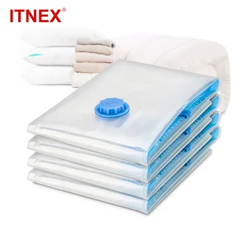 

Home Convenient Vacuum Bag Storage Organizer Transparent Clothes Organizer Seal Compressed travel Saving Space Bags Package