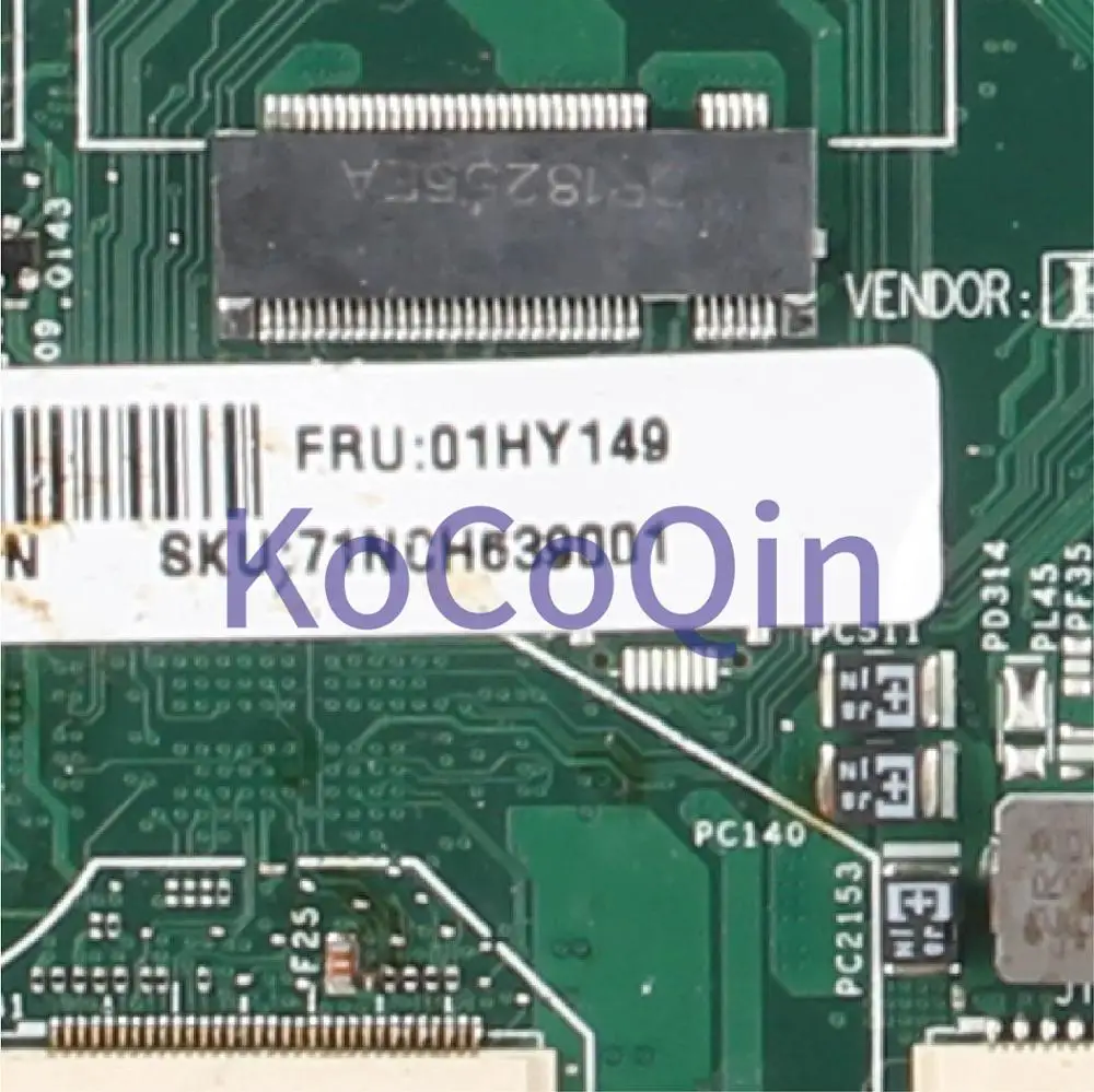 Finest  KoCoQin Laptop motherboard For LENOVO Thinkpad YOGA 370 Mainboard LA-E291P 01HY149 Core SR33Z I7-76