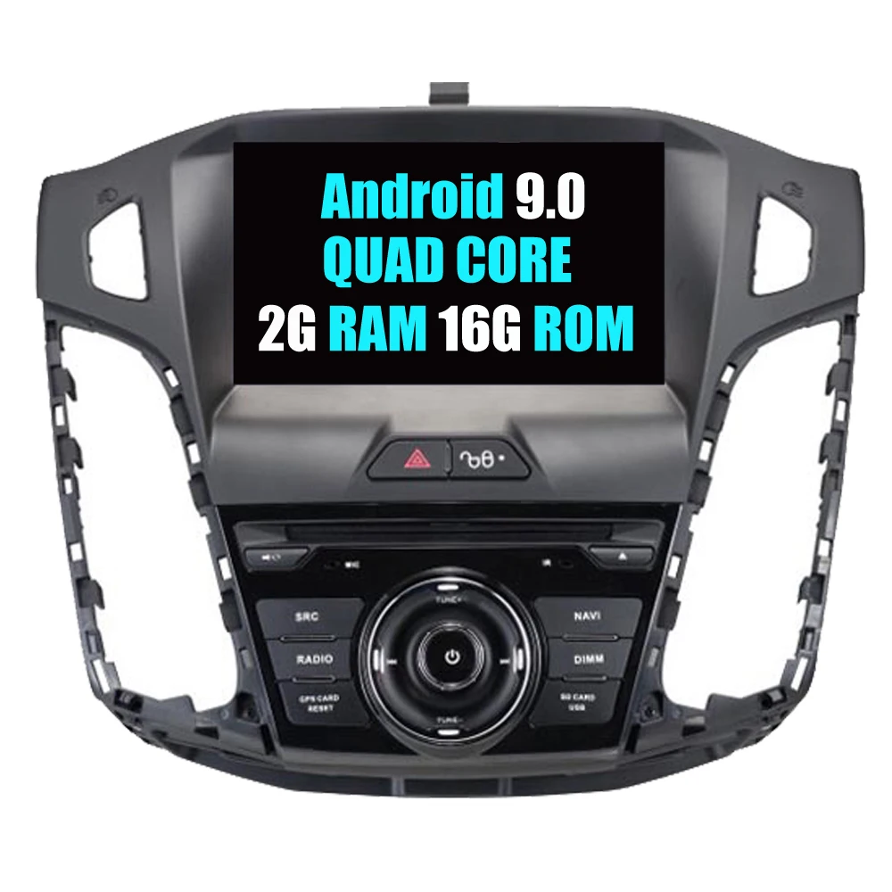 Автомагнитола RoverOne DVD gps для Ford Focus 3 2012 2013 Android 9,0 Восьмиядерный сенсорный экран мультимедийный плеер головное устройство - Цвет: PX30 Android 9.0