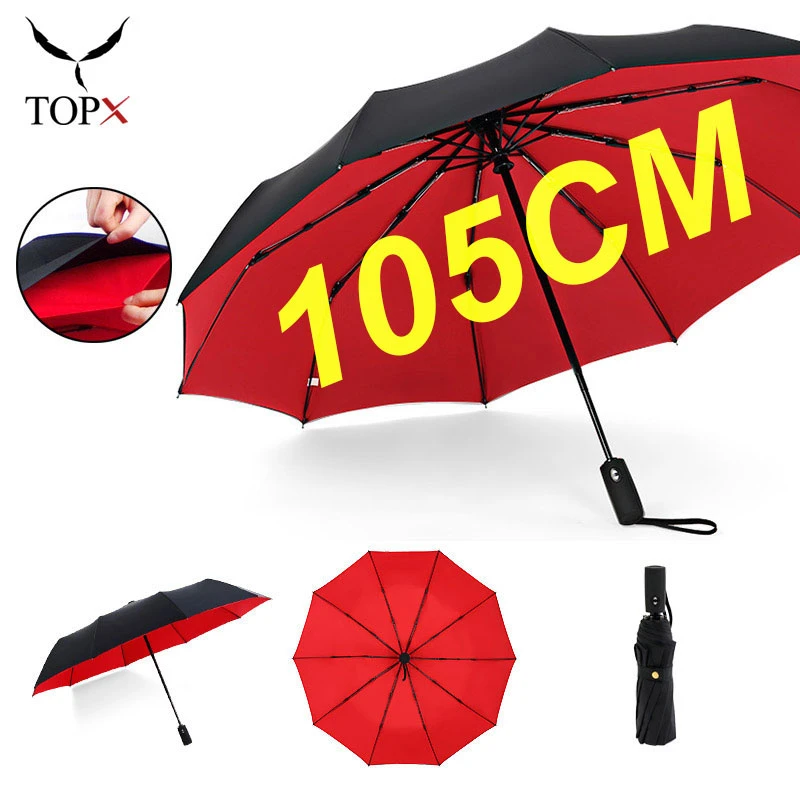Folding Umbrella Rain Women Men 10K Car 