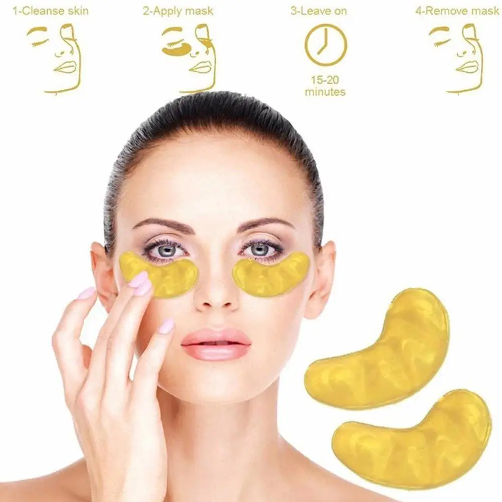 

10 Pairs Crystal Collagen Gold Eye Mask Moisturizing Eye Relieve Wrinkle Circles Skin Remove Dark Edema Reduce Fatigue Care S7A8
