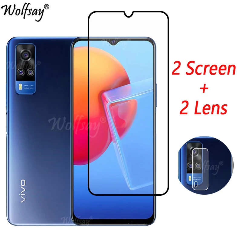 Gehard Glas Voor Vivo Y51 2020 Screenprotector Voor Vivo Y51 Y72 Y52 Y21 Y53 Y 17S V21 Y 11S Y31 Cameraglas Voor Vivo Y51 Glas