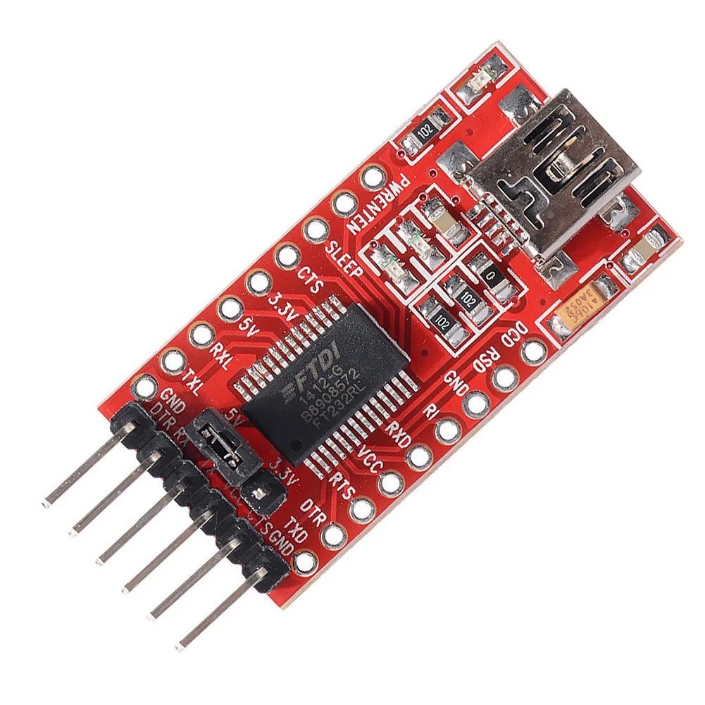 5 в 3,3 В FTDI FT232RL USB в ttl последовательный преобразователь адаптер Модуль Мини Порт часть для Arduinos Лидер продаж по всему миру