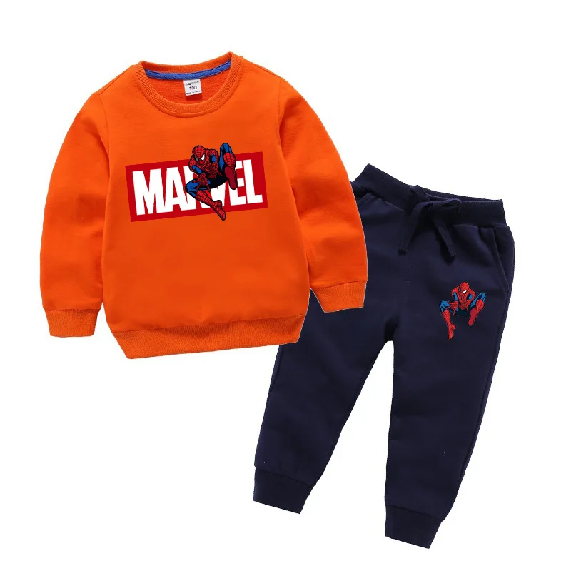 1-10Y Baby Boys Spiderman Clothing Set Sport Suit Children Fashion Child Spider Man Costume Kids Sweatshirts Tracksuit Clothes - Цвет: color 3