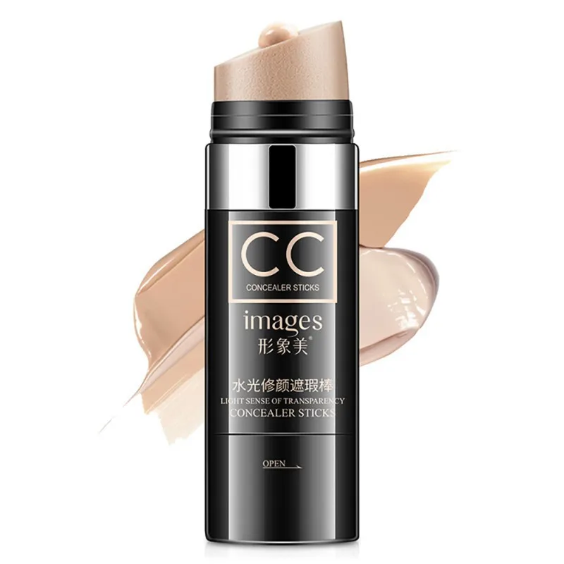 Ivory white Image beautiful water light repair concealer Cream Moisturizing Foundation Waterproof Whitening Face Concealer Stick - Цвет: Ivory white