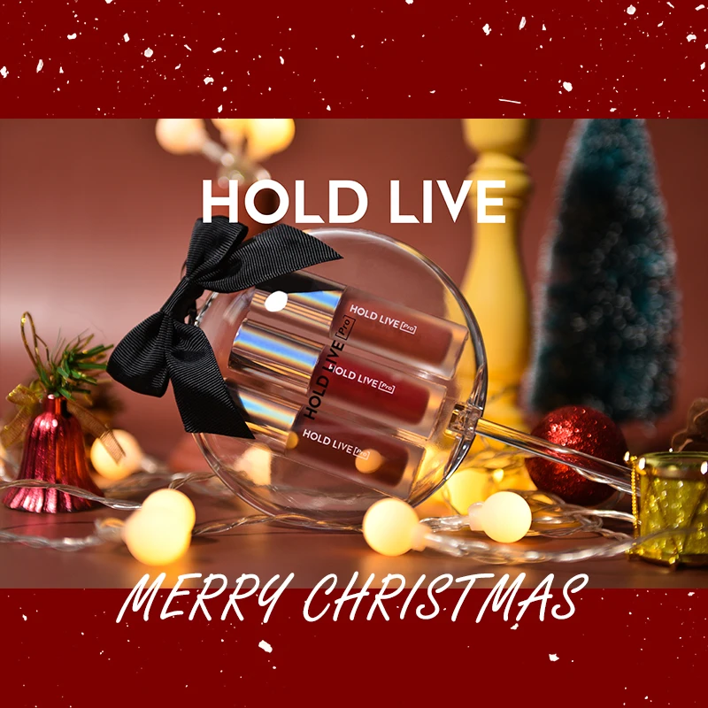 

Love in first sight Pink Christmas Lip gloss Suit Velvet Texture Light Fog Matte Lip glaze 3 colors/set Pigmented Sexy Lips
