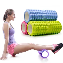 Free Shipping Yoga Column Block Massage Foam Roller Fitness Exercises Muscle Massage Relax Pain Roller GYM Exercise Equipment