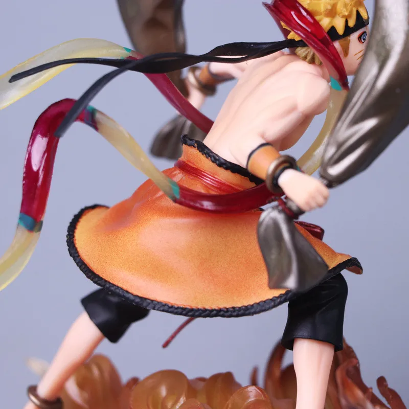Наруто Ураганные Хроники Узумаки Fujin / Uchiha Sasuke Raijin ПВХ 18 см фигурка Коллекционная