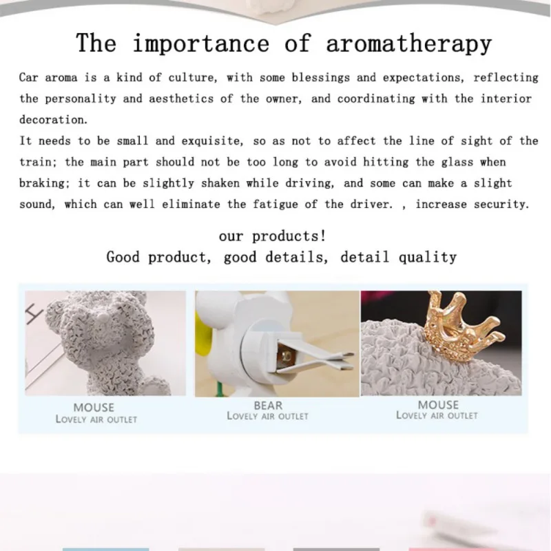 Teddybeer Gips Авто Parfum Кондиционер Выход клип Decoratie Авто Luchtverfrisser Авто Стайлинг дам Parfums медведь Бриз