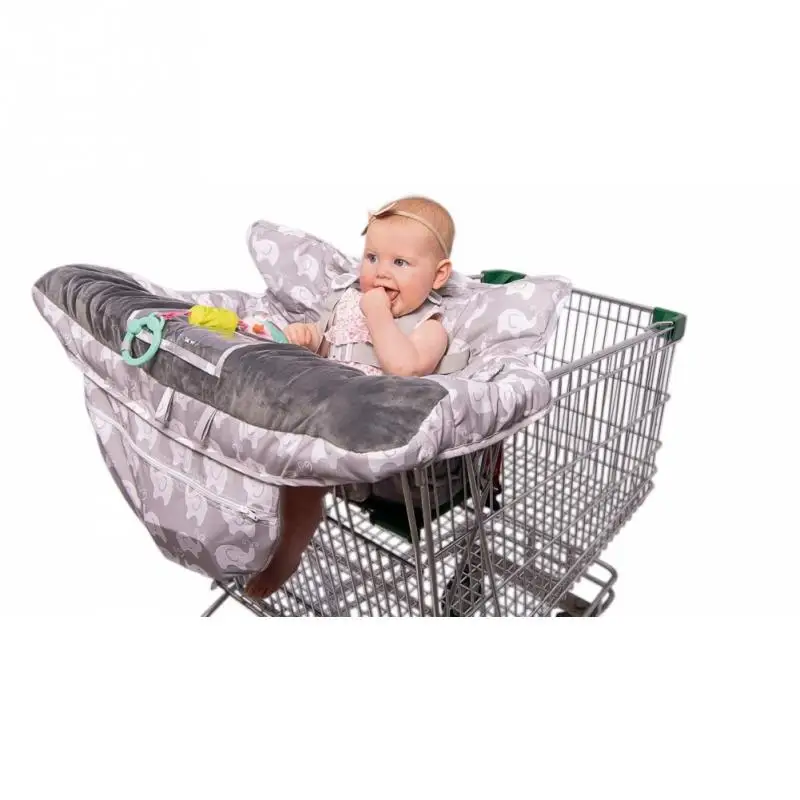 2 в 1 детский высокий стул коврик торговый Ресторан Супермаркет подушка для детского сиденья коврик Многофункциональная Корзина крышка защита