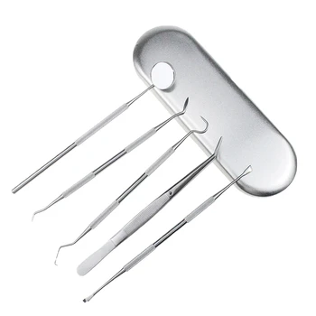 

Pet Tooth Cleaning Tool Kit Stainless Steel Dental Tools Pet Dog Cat Tartar Remover Pet Healthy Care Tools