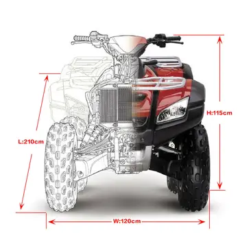 

Parts Storage Cover Accessories Motorbike Waterproof Anti-UV 210x120x115cm