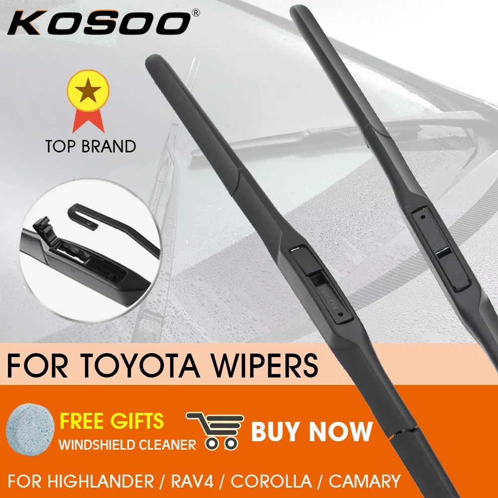 Car Wiper Blade for Toyota Camry Corolla RAV4 Highlander Auto LHD RHD Rubber Windscreen