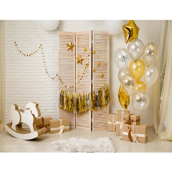 

1st Birthday Photography Backdrop Birthday Party Balloon Baby Room Photographic Background For Photo Studio Vinyl Photophone