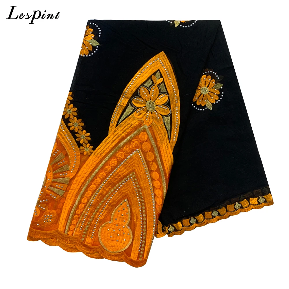 2021 New Fashion Scarf For Muslim Women Embroidery Diamonds Cotton African Hijab Dubai Turkey Islam 210x110cm 11 Psc ShawLes-008